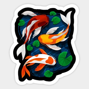 Koi Fish Lover Water Pond Animal Pet Asian Japanese Carp Gift Sticker